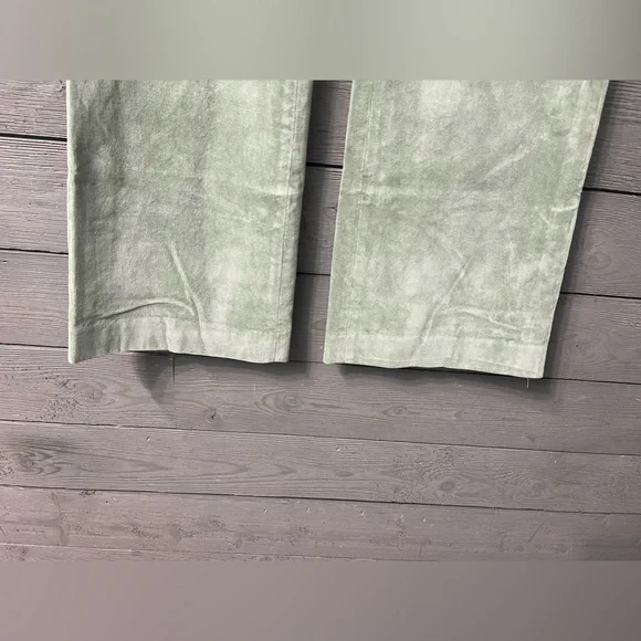 Gap Sage Green Velour Modern Fit Flare Pants Sz 8 Ankle - Picture 4 of 9